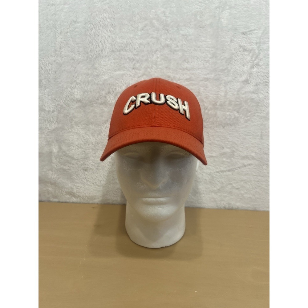 Vintage CRUSH Orange Fitted Baseball Cap Pacific Pro Series 7 3/8–8 USA‎